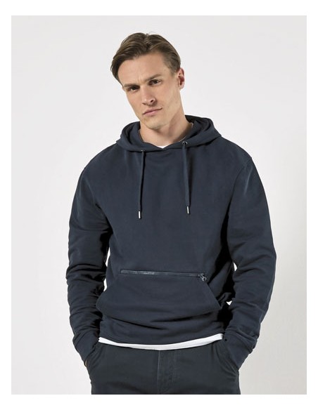 KUS-KK338-Regular Fit Pique Hoodie with Zipped Pocket 2